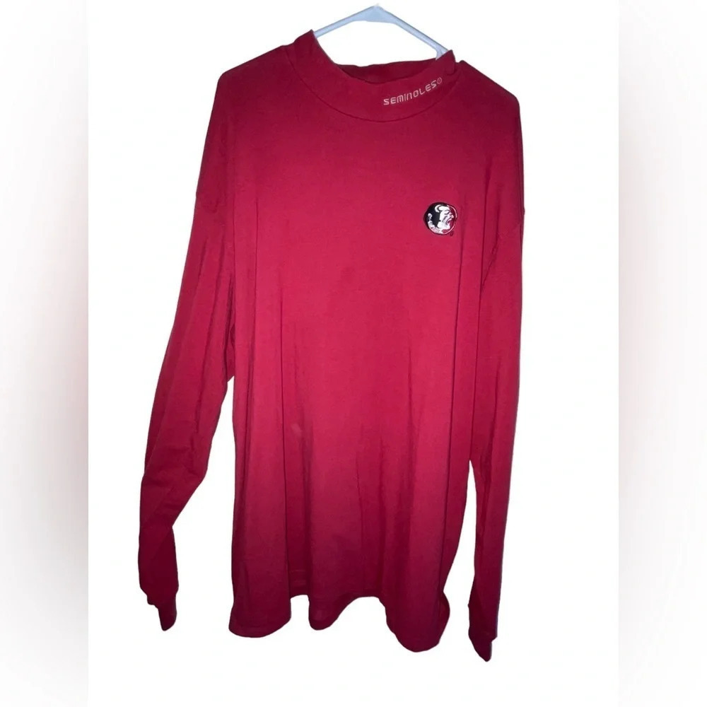 Vintage FSU Shirt Mens XXL Red Florida State Seminoles Old Logo Long Sleeve NCAA